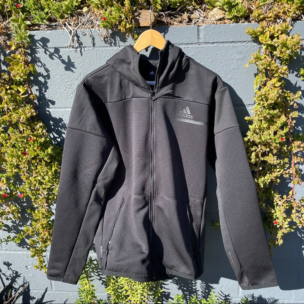 Large Size Black Adidas Light Sports Jacket